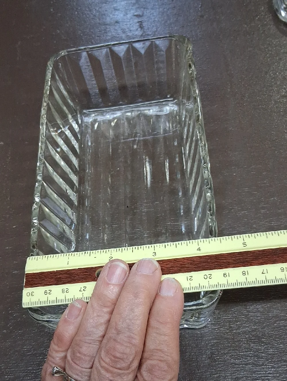Vintage Anchor Hocking 1932‎ Fluted Glass Loaf Dish